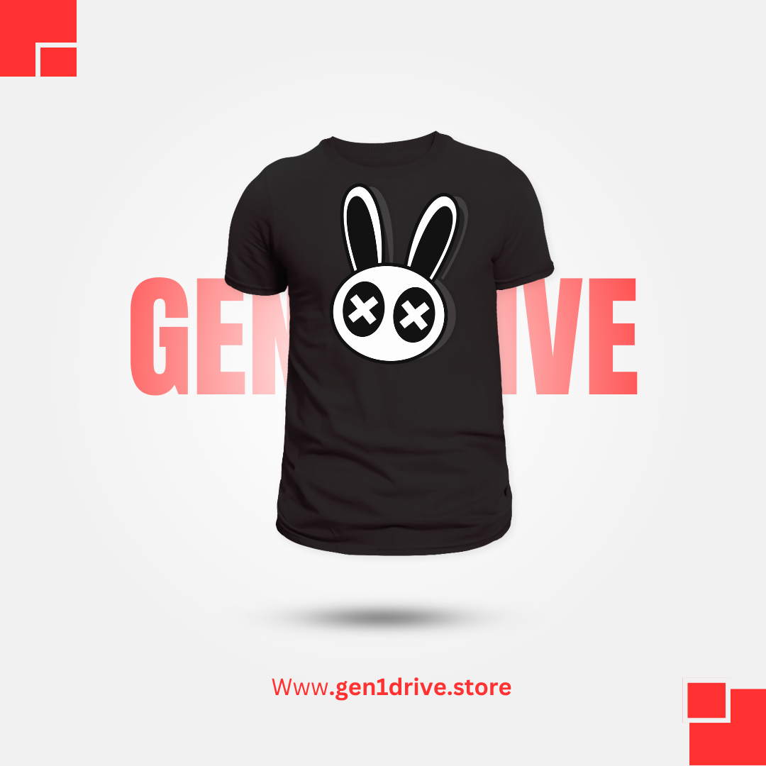 "X-Bunny" Graphic Tee – Black Edition