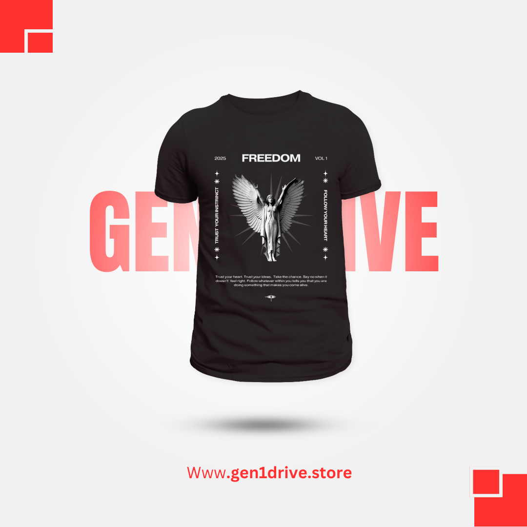 Freedom Angel Tee – Embrace the Spirit Within